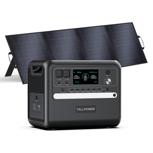TALLPOWER 2400W/2160Wh Power Station with 200W solar panel