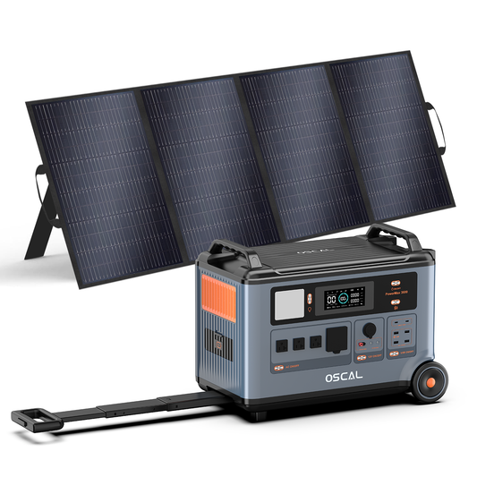 OSCAL Powermax 3600 Power Station with 400W Solar Panel