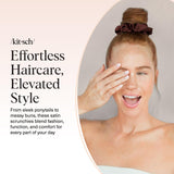 Ultra-Petite Satin Scrunchies for Women - Softer Than Silk Scrunchies | Hair Ties No Damage for Frizz-Free Sleep | Perfect for Day or Night | Ideal Gifts for Women