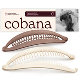 Banana Clip Hair Clips - Volumizing Hair Claw Clips & Hair Styling Accessories for Thick & Thin Hair - Large 6'' Set of 2