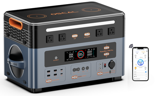 OSCAL Powermax2400 Power Station (Optional Expansion Battery)