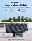 OSCAL Powermax 2400 Power Station with 2*200W solar panel