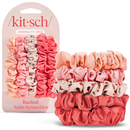 Ultra-Petite Satin Scrunchies for Women - Softer Than Silk Scrunchies | Hair Ties No Damage for Frizz-Free Sleep | Perfect for Day or Night | Ideal Gifts for Women