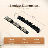Sparkling Crystal Stone Braided Hair Clips for Women and Girls (Mix, 4PCS)