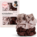 Ultra-Petite Satin Scrunchies for Women - Softer Than Silk Scrunchies | Hair Ties No Damage for Frizz-Free Sleep | Perfect for Day or Night | Ideal Gifts for Women