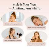 Ultra-Petite Satin Scrunchies for Women - Softer Than Silk Scrunchies | Hair Ties No Damage for Frizz-Free Sleep | Perfect for Day or Night | Ideal Gifts for Women