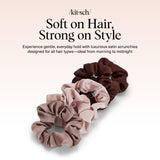 Ultra-Petite Satin Scrunchies for Women - Softer Than Silk Scrunchies | Hair Ties No Damage for Frizz-Free Sleep | Perfect for Day or Night | Ideal Gifts for Women