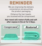 Microfiber Hair Towel,Turbans for Drying Wet Hair, Anti Frizz Hair Wrap Towels for Curly Hair Women-3 packs