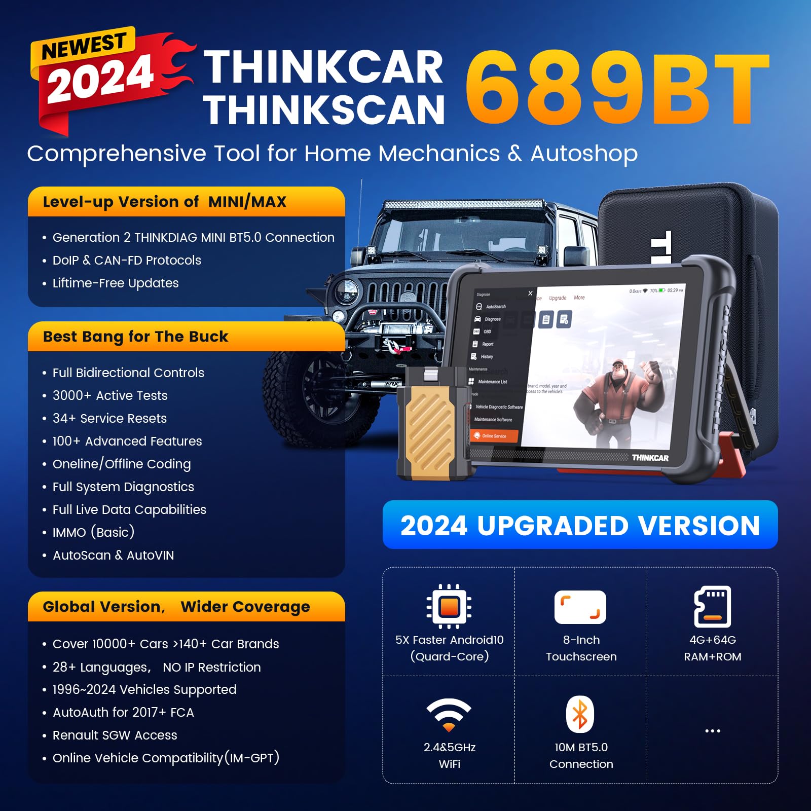 THINKCAR 689BT  Bidirectional Scan Tool