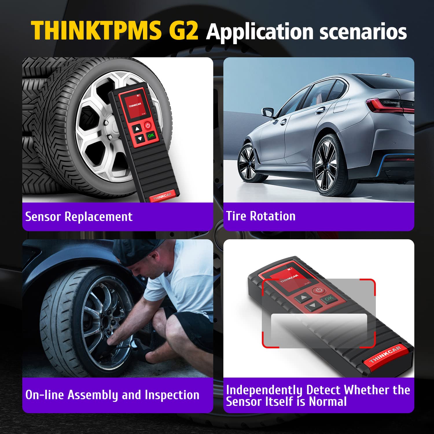 Thinkdiag THINKTPMS G2 TPMS Relearn Tire Reset Tool Work with THINKCAR THINKTOOL PRO/PROS/PROS+