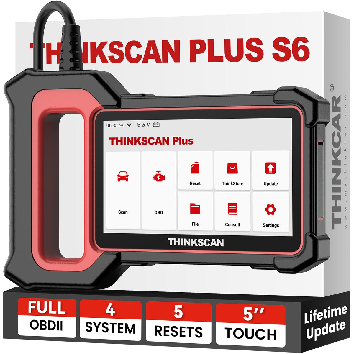 THINKCAR Thinkscan Plus S6 Scan Tool OBD2 Scanner