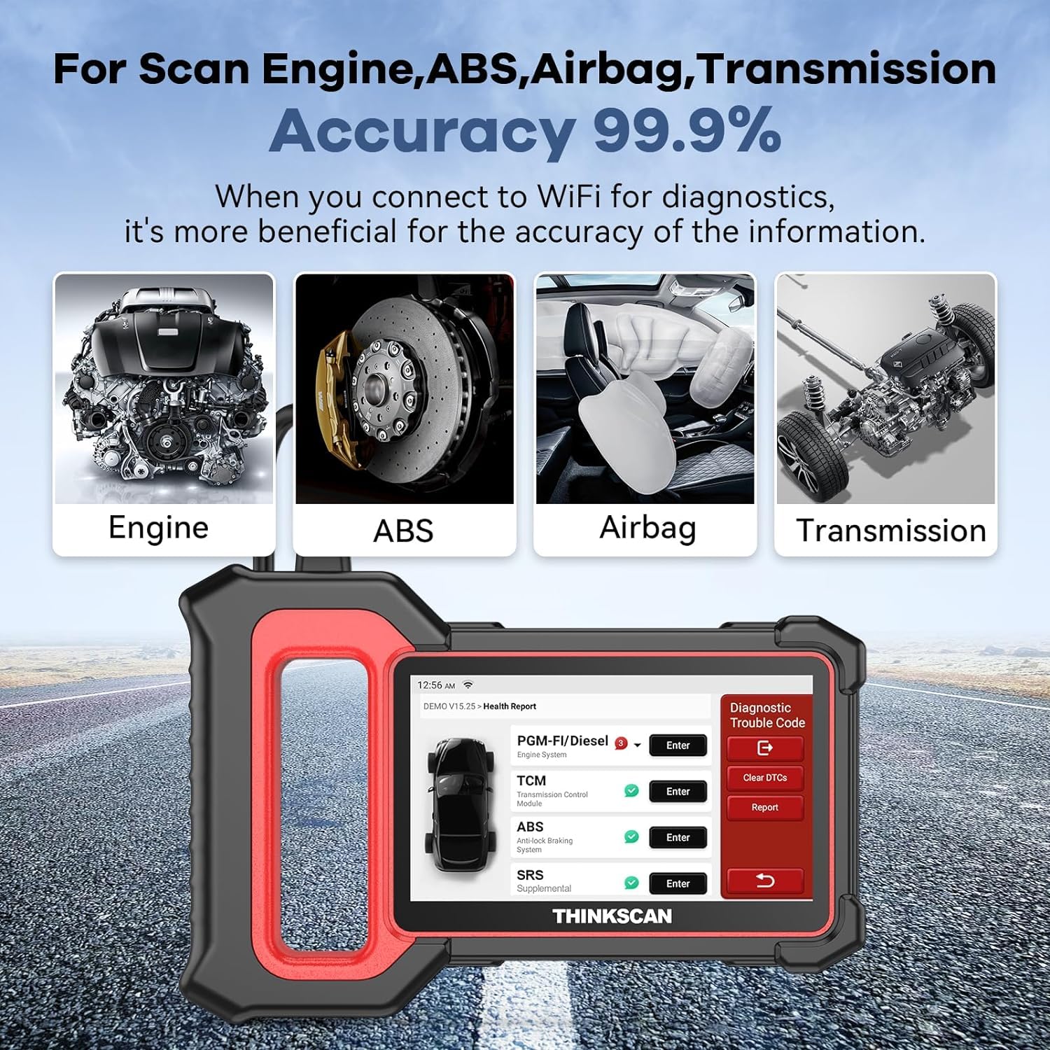 THINKCAR Thinkscan Plus S6 Scan Tool OBD2 Scanner