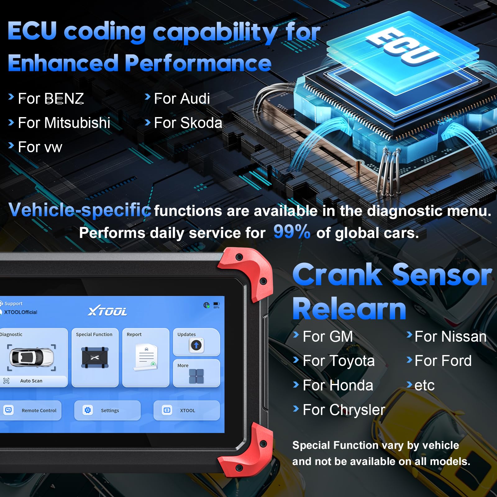 XTOOL D7 Bidirectional OBD2 Scanner