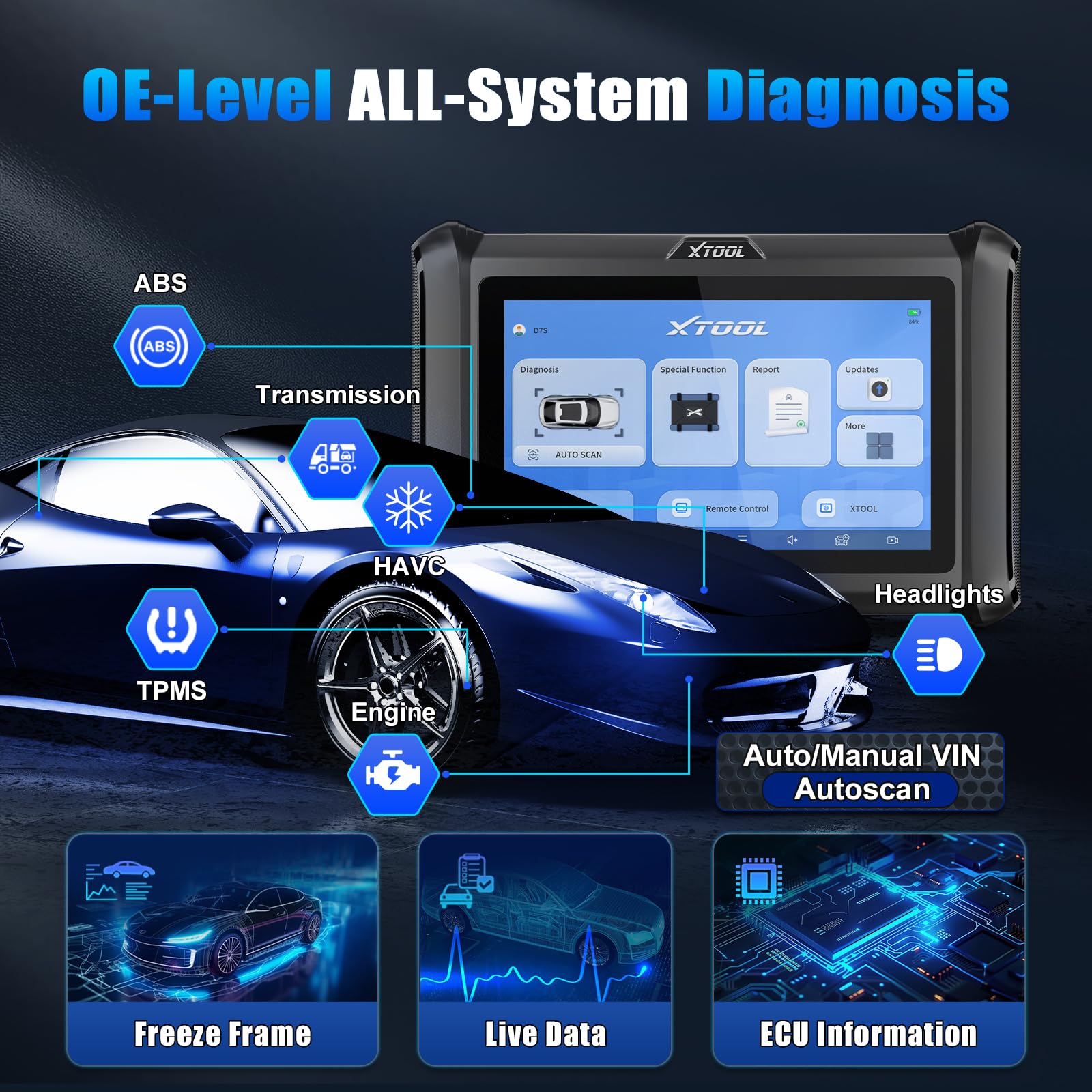 XTOOL D7S OBD2 Scanner