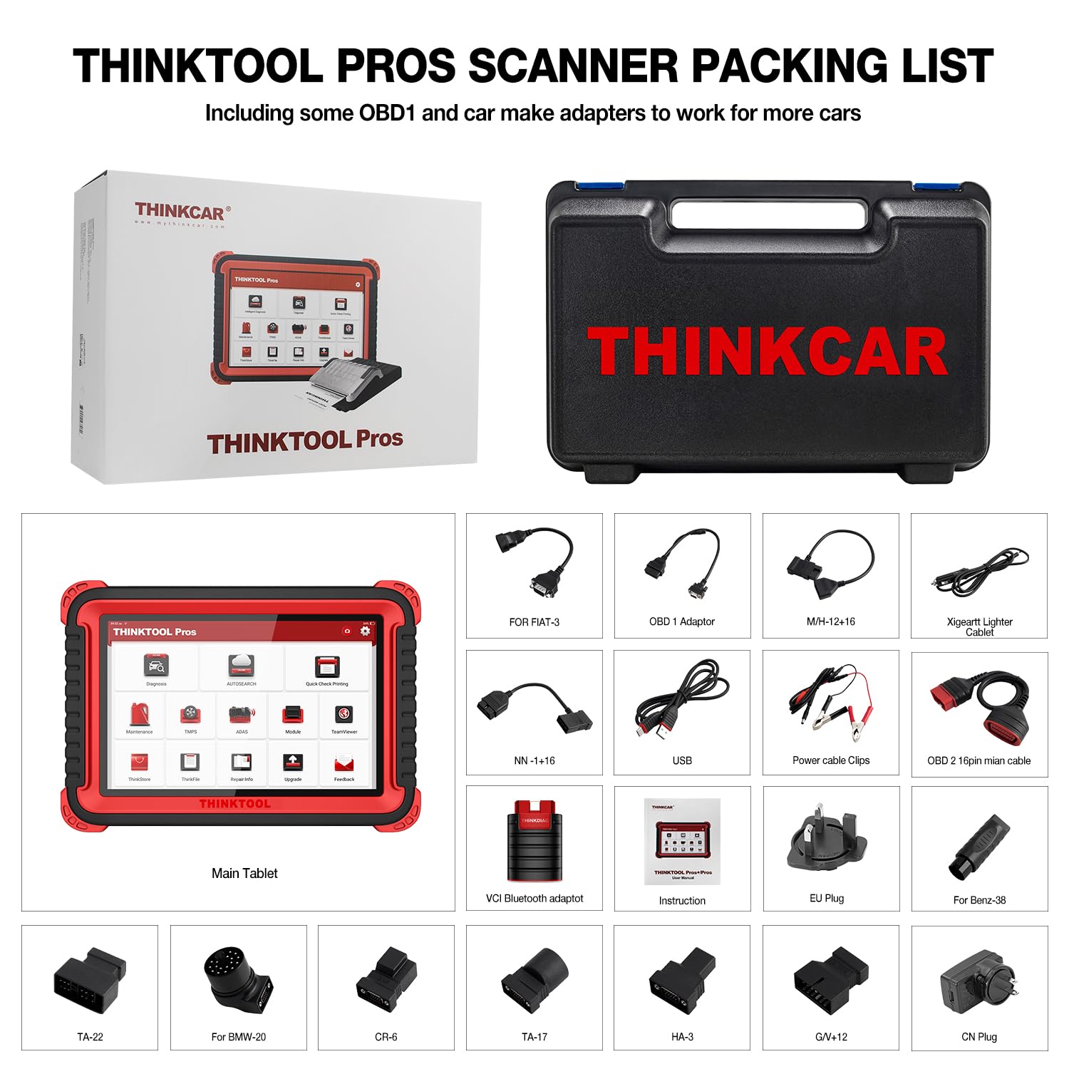 Thinkcar Thinktool Pros Bi-Directional Scanner Full Systems Diagnostic Scan Tool